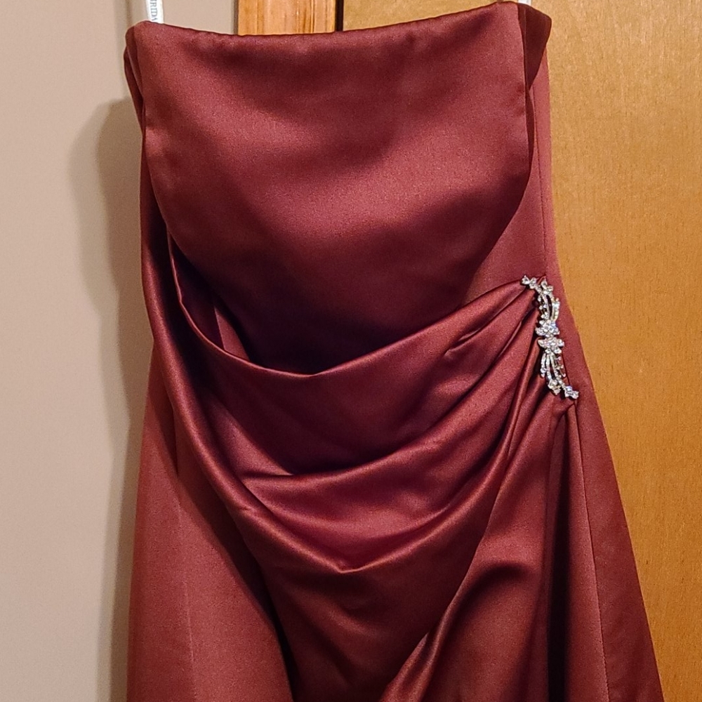 Orangish/Brown bridesmaid dress